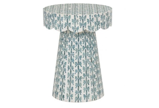 Picture of Capiz Blue Bow Accent Table