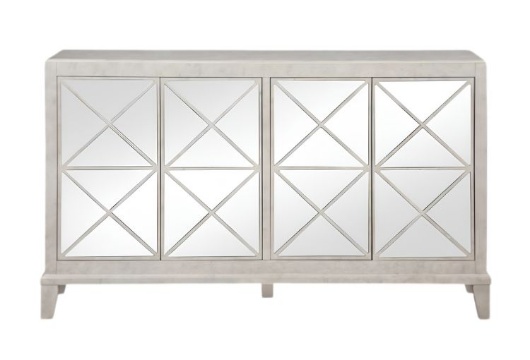 Picture of Alana Mirror 4 Door Accent Cabinet