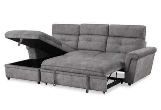 Picture of Silas Grey Sofa Chaise